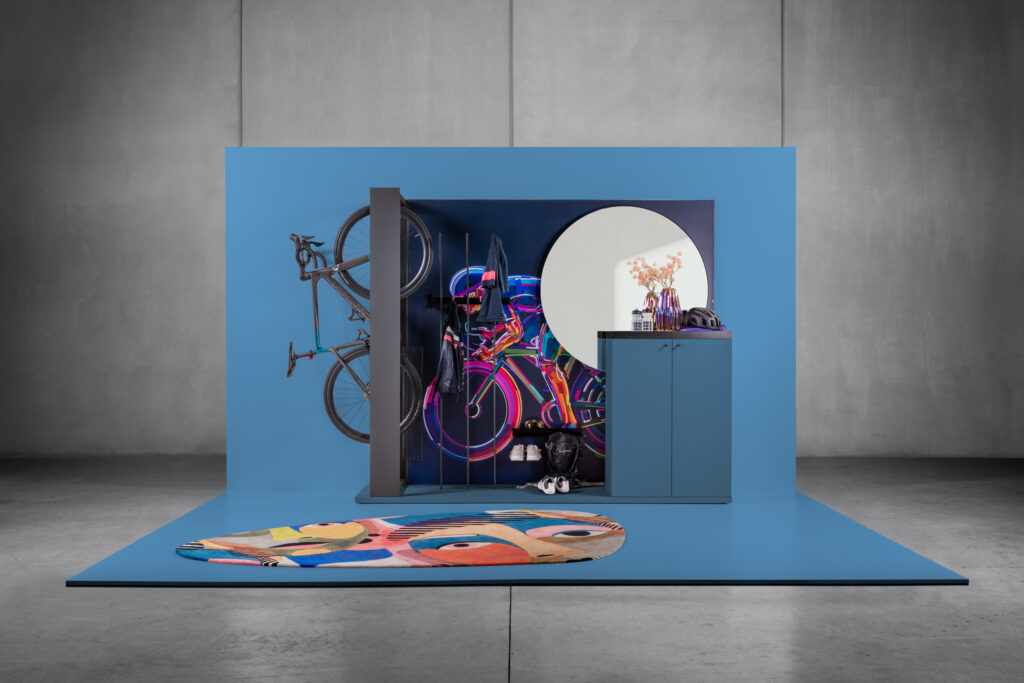 Vorzimmer Sportler:in Rennrad Rückwand vorzimmer-sportler-rennrad-roomig-2