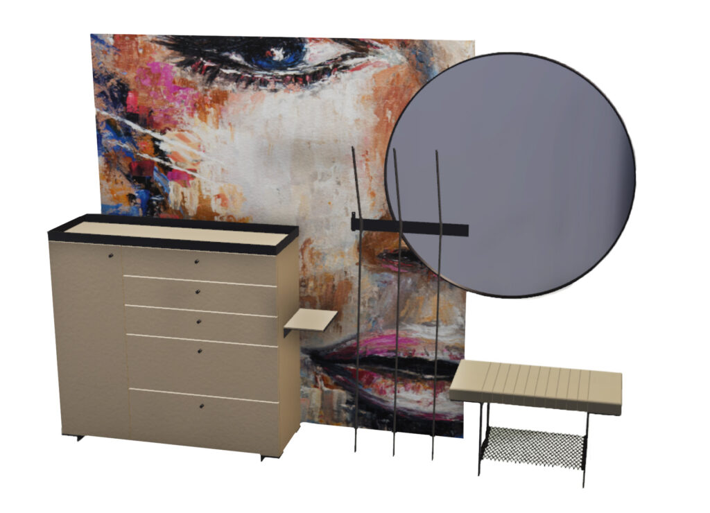 Modernes Vorzimmer mit Rückwand vorzimmer-roomig-rückwand