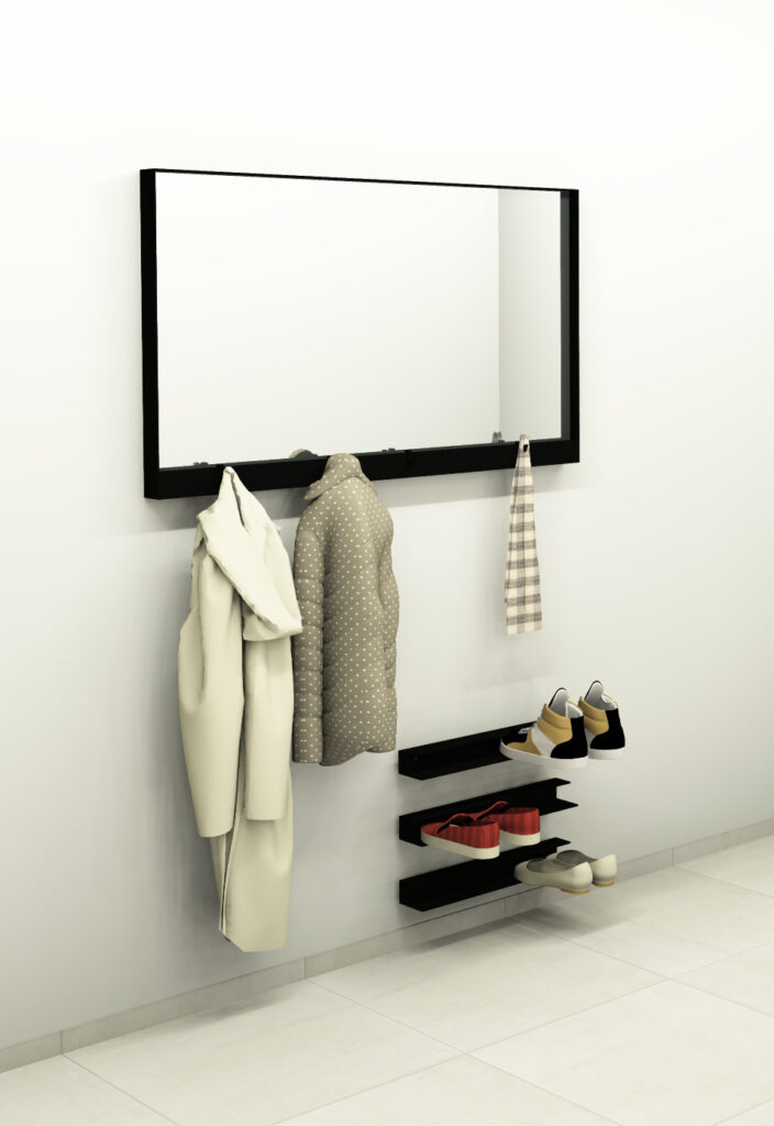 Minimalistische Garderobe vorzimmer-garderobe-minimalistisch-roomig